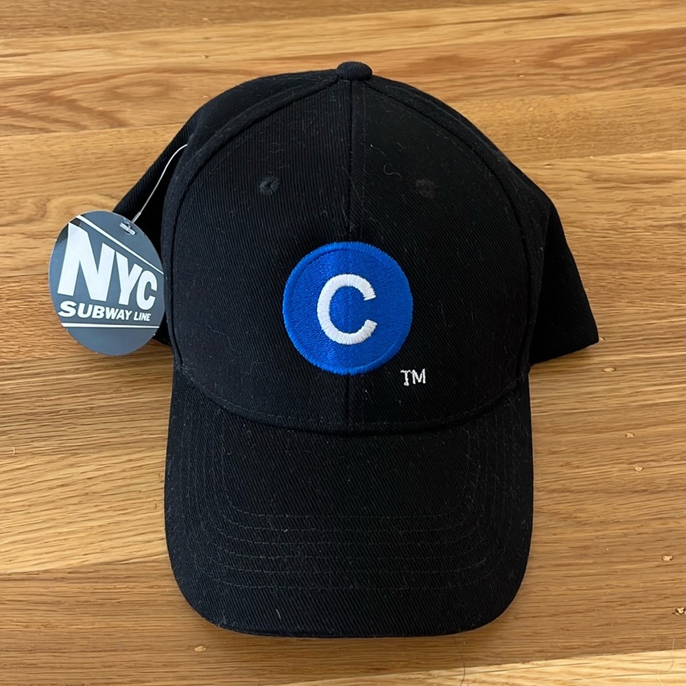 BNWT Black with Blue NYC Subway Logo Hat Line C